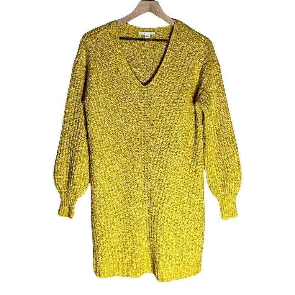 American Eagle Outfitters Knit V-neck Long Sleeve Sweater Dress - Size S